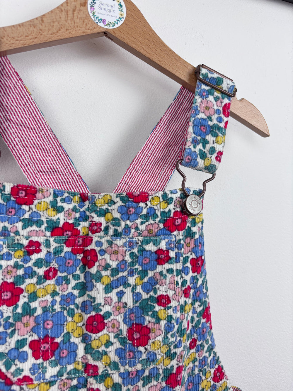 Mini Boden Floral Short Dungarees 7-8 Years-Dungarees-Second Snuggle Preloved