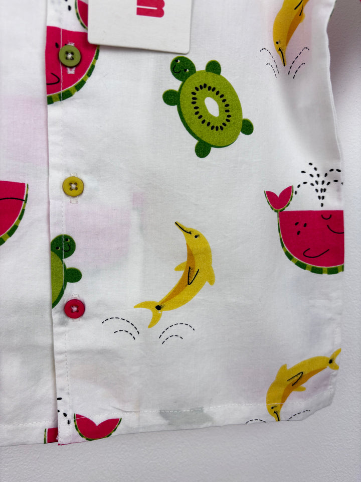 Lucy and Sam Fruit Shirt 2-3 Years-Shirts-Second Snuggle Preloved