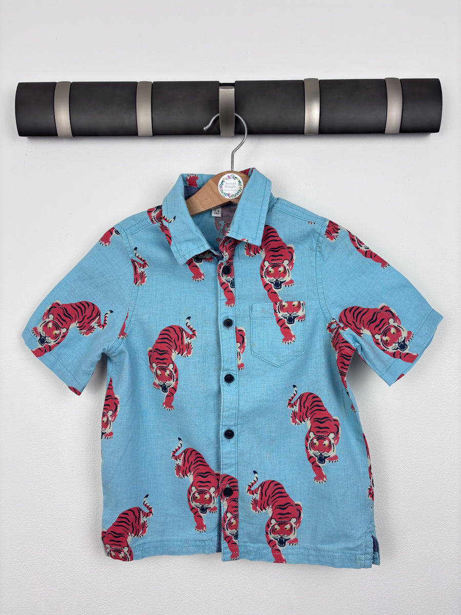 M&S Tiger Shirt 3-4 Years-Shirts-Second Snuggle Preloved
