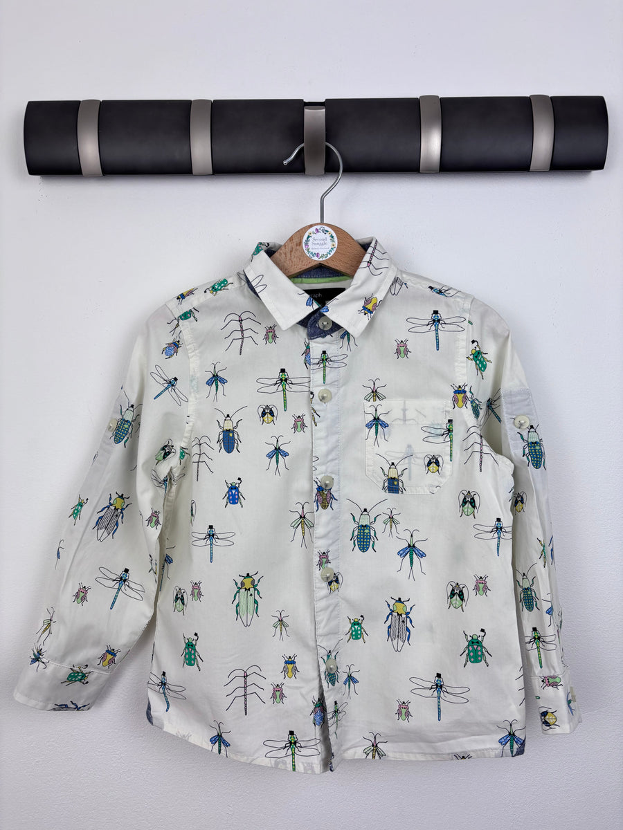 M&S Bug Print Shirt 3-4 Years-Shirts-Second Snuggle Preloved