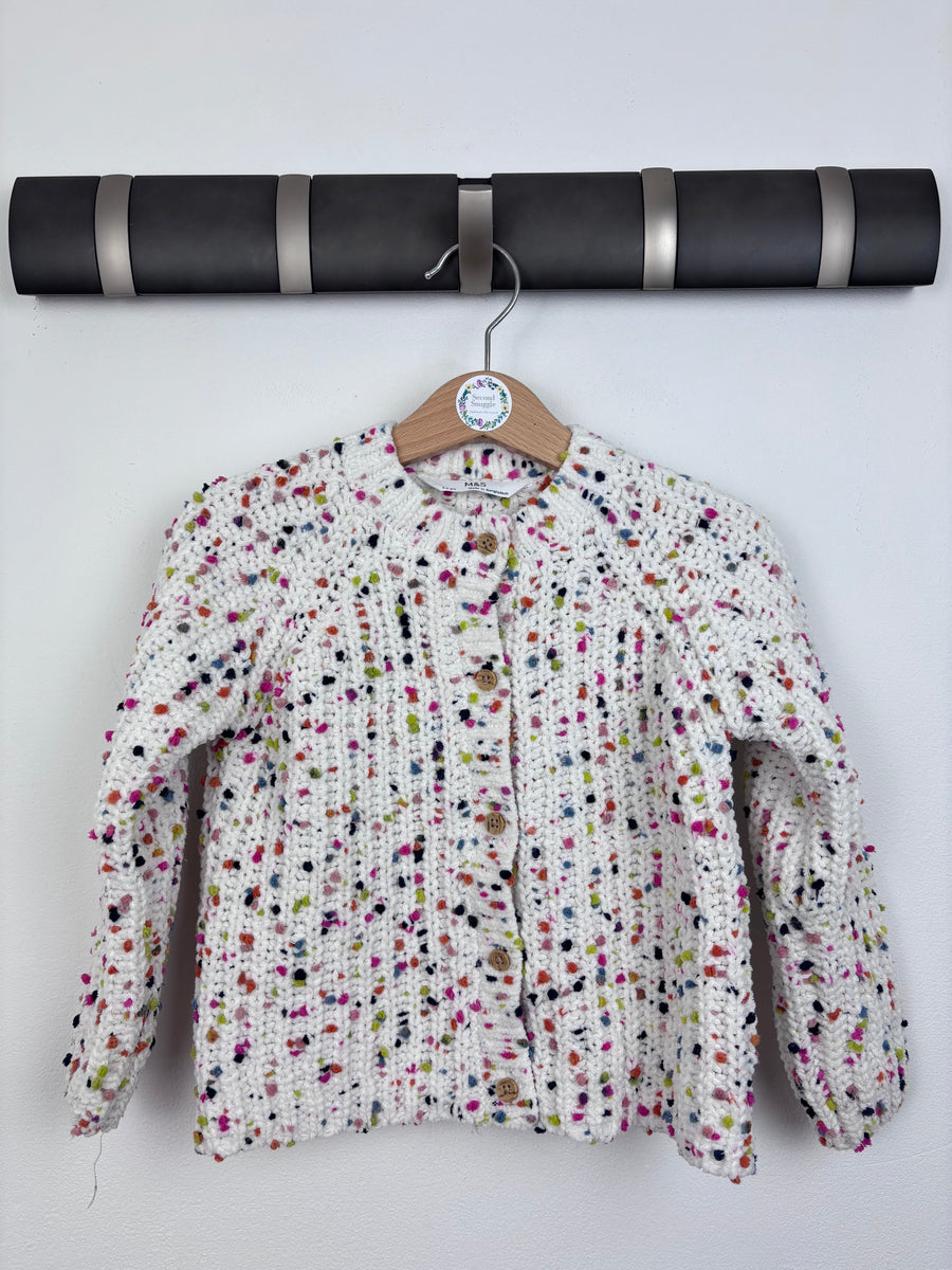 M&S Speckled Knit Cardigan 3–4 Years-Cardigans-Second Snuggle Preloved