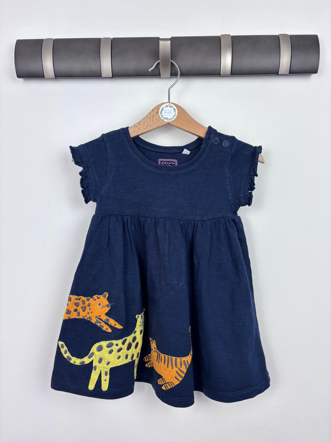 Blue Zoo Navy Animal Appliqué Dress 6–9 Months-Dresses-Second Snuggle Preloved