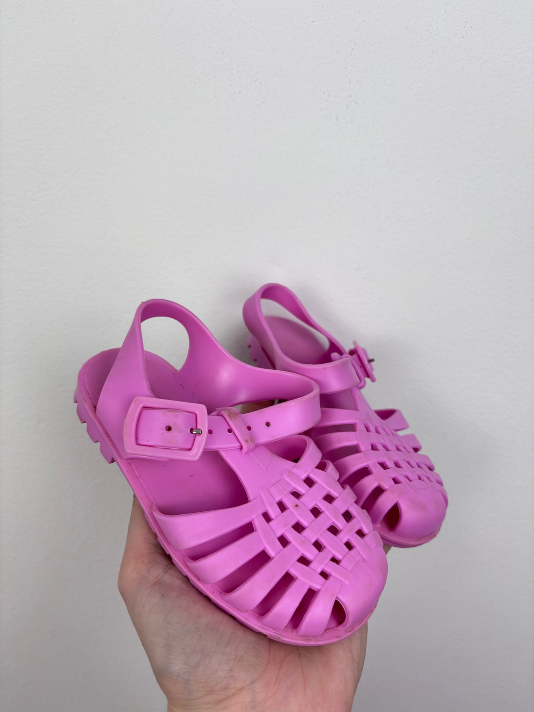JuJu Pink Jelly Sandals UK 6-Sandals-Second Snuggle Preloved
