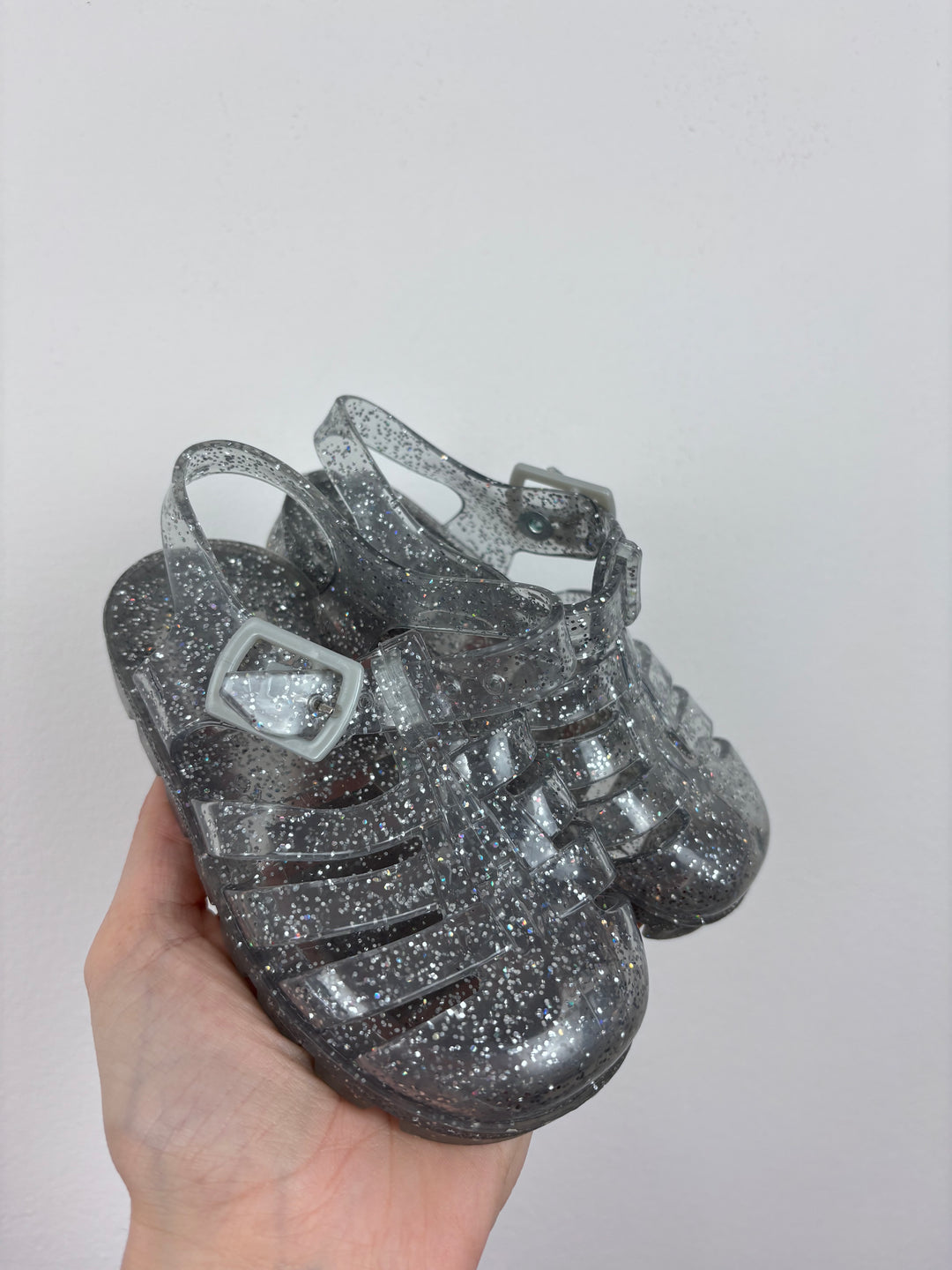 Unbranded Glitter Jelly Sandals UK 6-Sandals-Second Snuggle Preloved