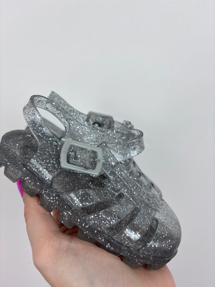 Unbranded Glitter Jelly Sandals UK 6-Sandals-Second Snuggle Preloved
