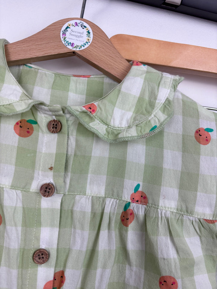 George Green Gingham Fruit Set 2–3 Years-Sets-Second Snuggle Preloved