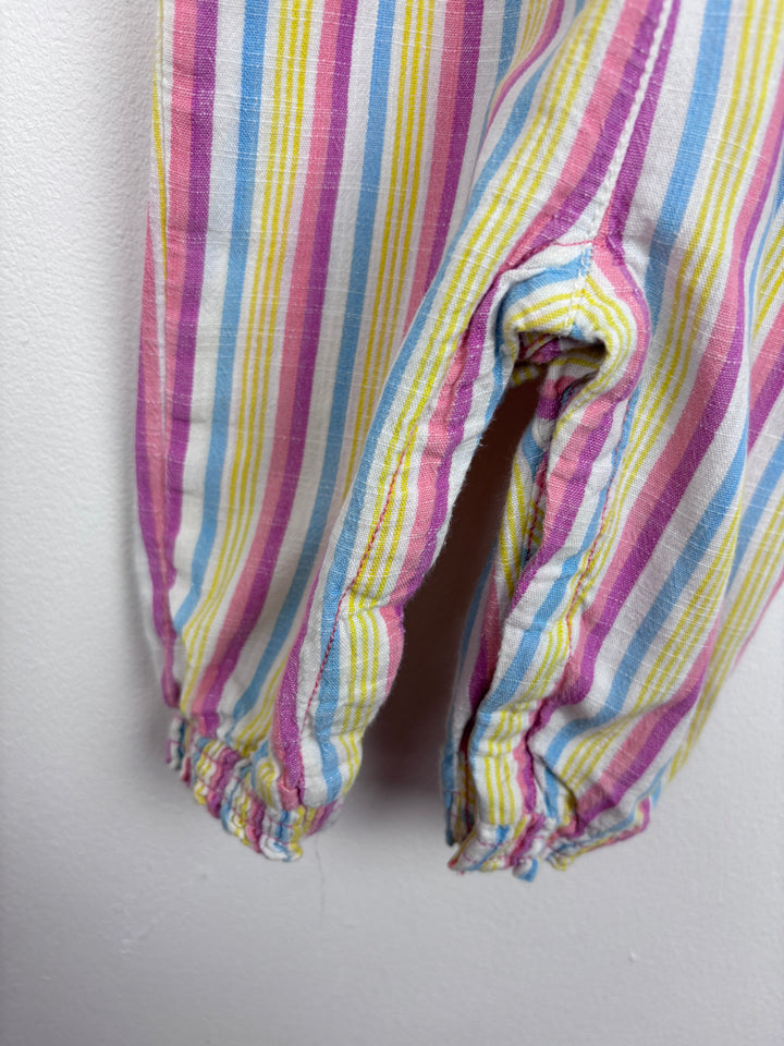 Hatley Rainbow Stripe Romper 6–9 Months-Rompers-Second Snuggle Preloved