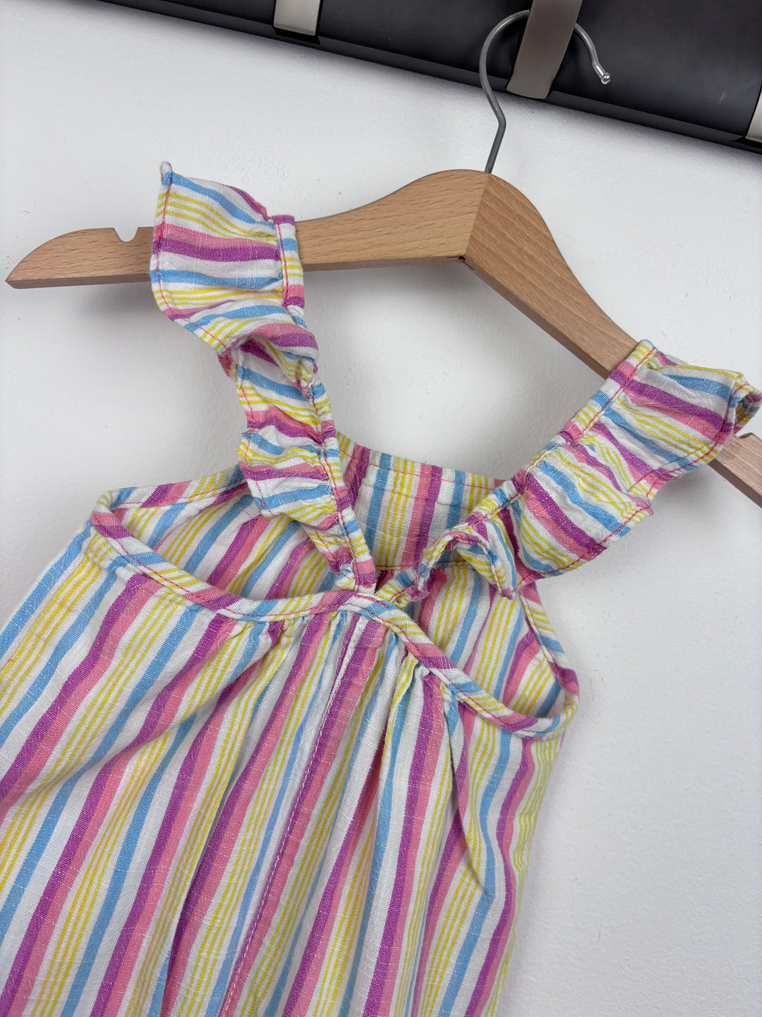 Hatley Rainbow Stripe Romper 6–9 Months-Rompers-Second Snuggle Preloved