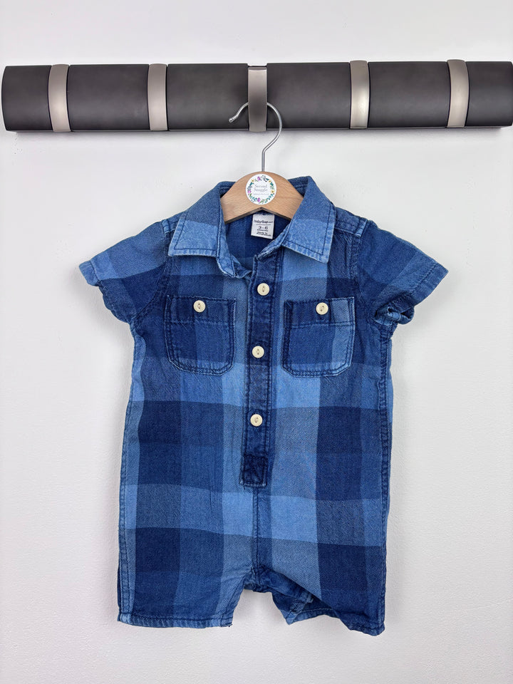 Baby Gap Checked Romper 3–6 Months-Rompers-Second Snuggle Preloved