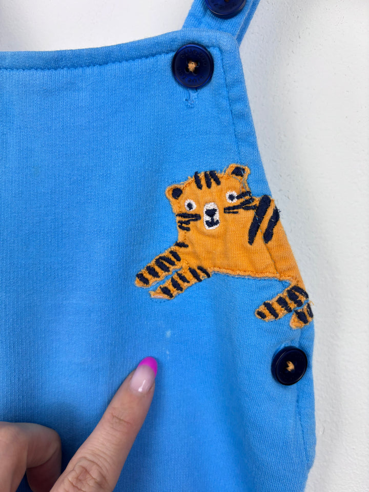 Blue Zoo Blue Animal Dungarees 6–9 Months-Dungarees-Second Snuggle Preloved