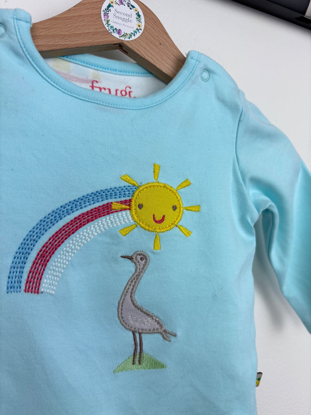 Frugi Long Sleeve Vest Top 0-3 Months-Vests-Second Snuggle Preloved