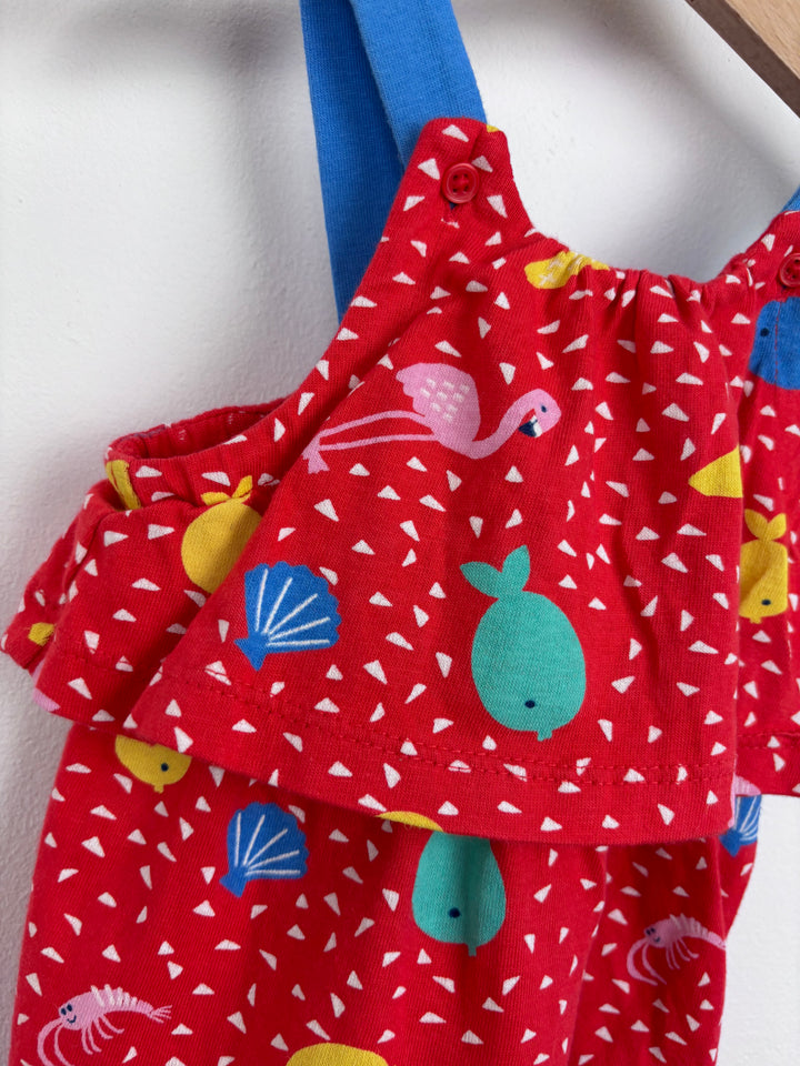 M&S Red Fish Dress 0-3 Months-Dresses-Second Snuggle Preloved