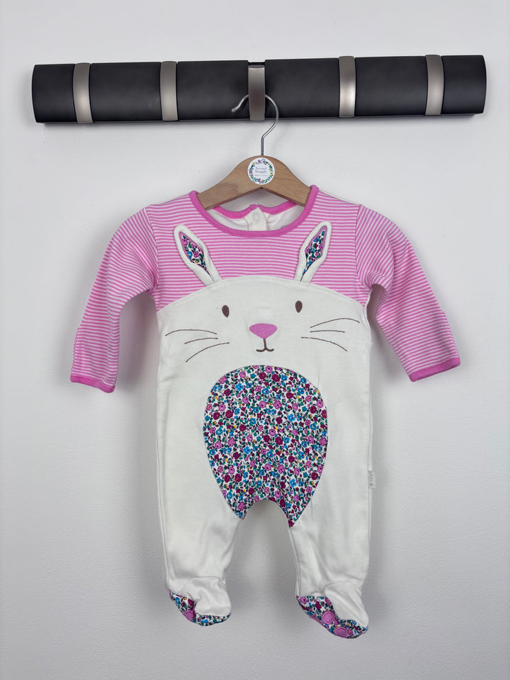 JoJo Maman Bébé Bunny Sleepsuit 0-3 Months-Sleepsuits-Second Snuggle Preloved