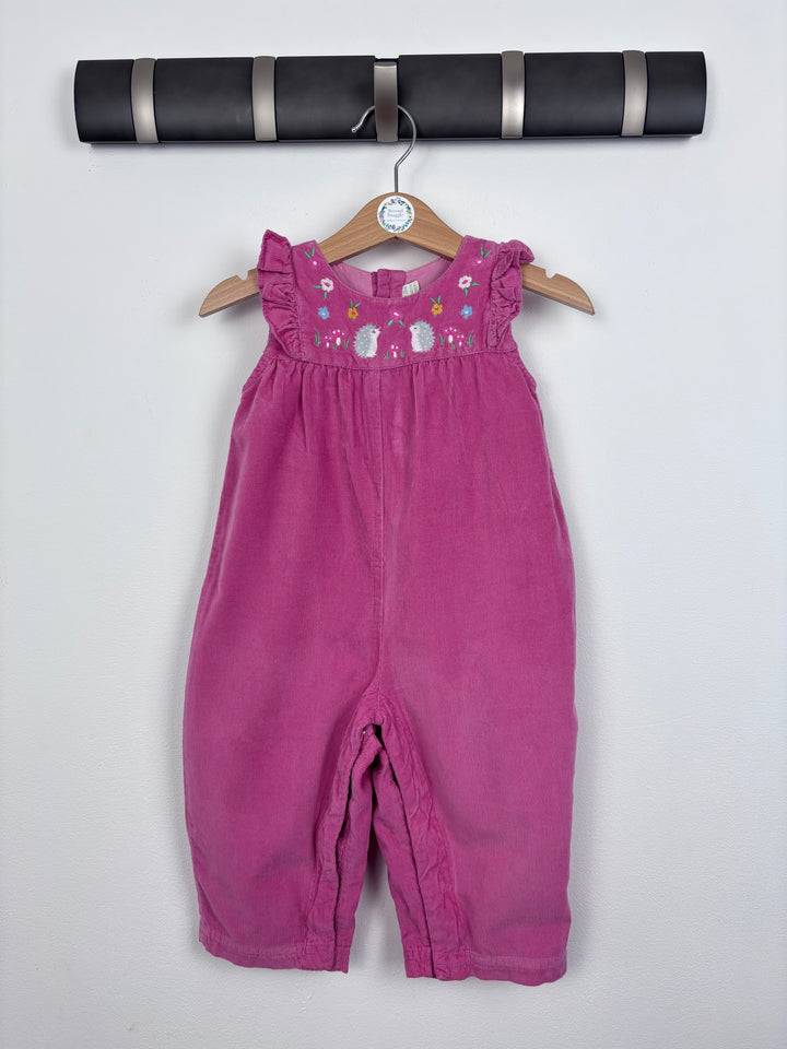 JoJo Maman Bébé Pink Cord Romper 12-18 Months-Dungarees-Second Snuggle Preloved