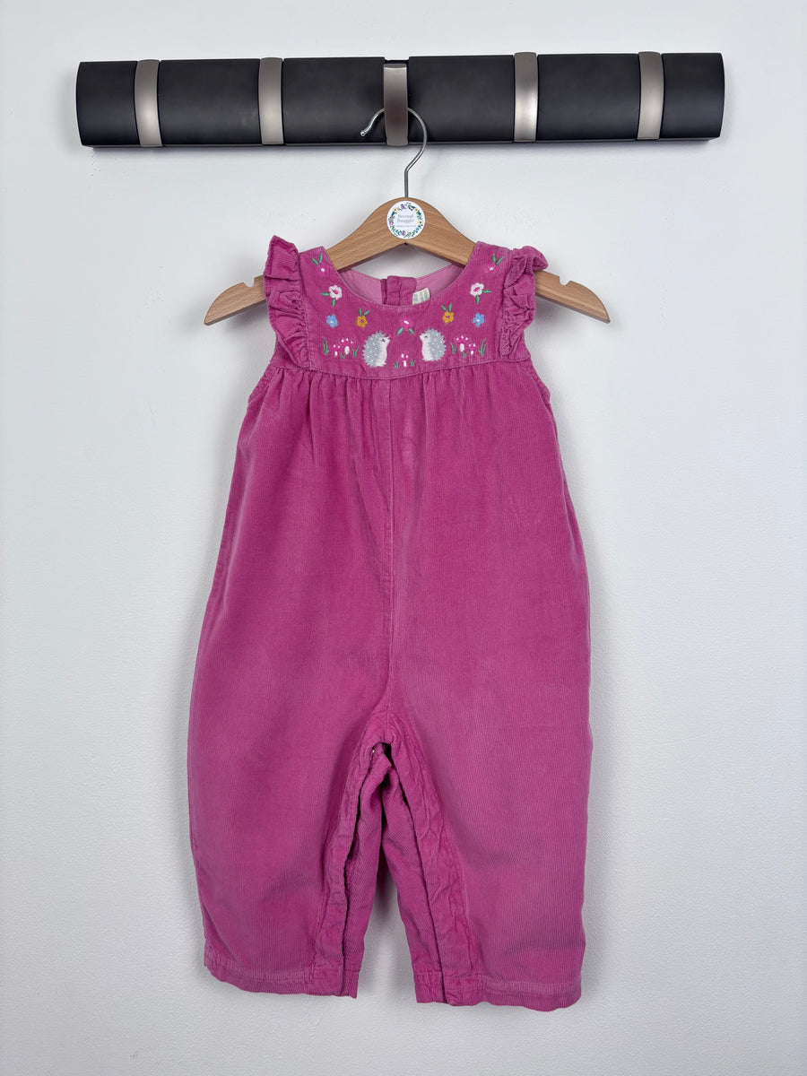 JoJo Maman Bébé Pink Cord Romper 12-18 Months-Dungarees-Second Snuggle Preloved