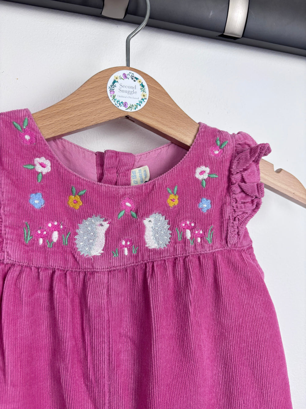 JoJo Maman Bébé Pink Cord Romper 12-18 Months-Dungarees-Second Snuggle Preloved