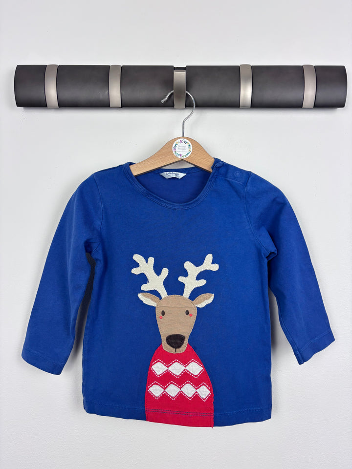 Baby Boden Reindeer Top 18-24 Months-Tops-Second Snuggle Preloved