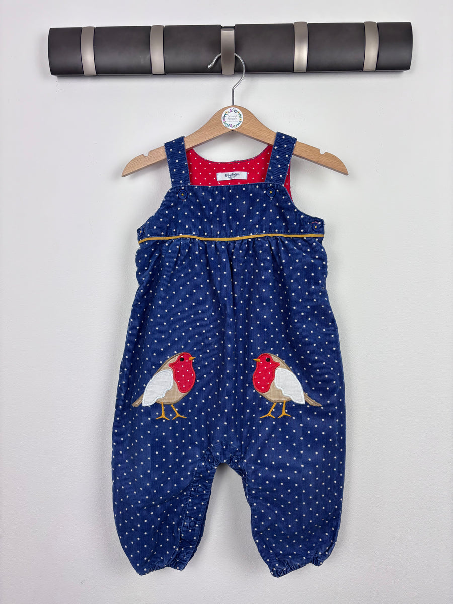 Baby Boden Cord Robin Appliqué Romper 12-18 Months-Dungarees-Second Snuggle Preloved