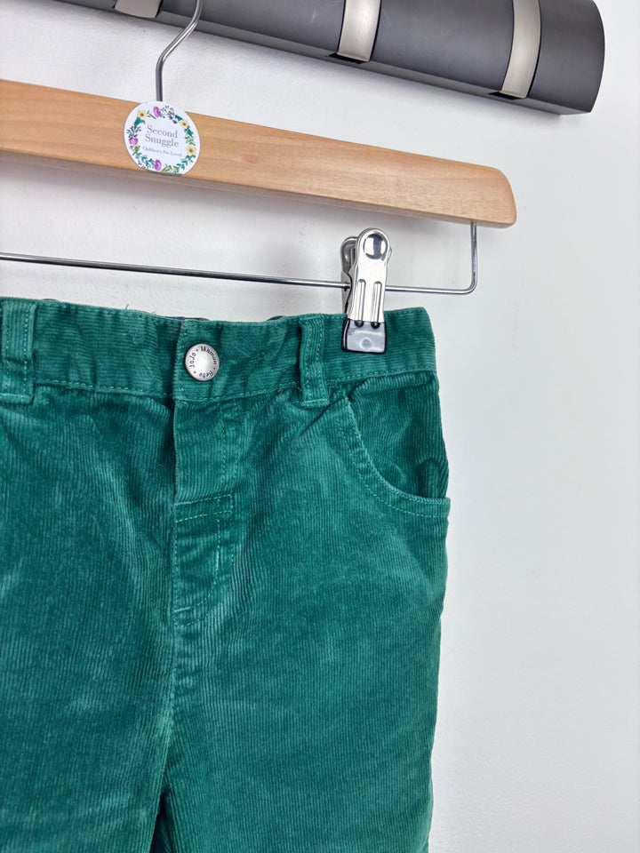 JoJo Maman Bebe Green Cord Trousers 2-3 Years-Trousers-Second Snuggle Preloved