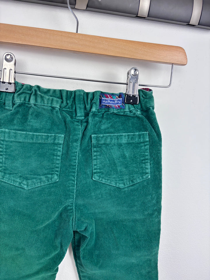 JoJo Maman Bebe Green Cord Trousers 2-3 Years-Trousers-Second Snuggle Preloved