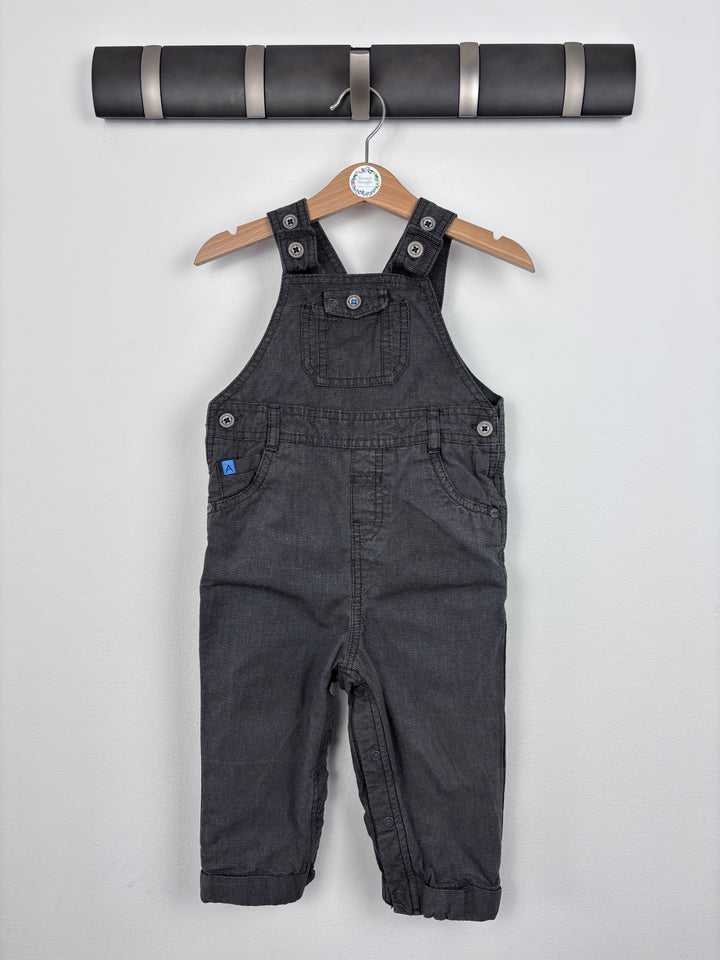 M&S Charcoal Dungarees 12-18 Months-Dungarees-Second Snuggle Preloved