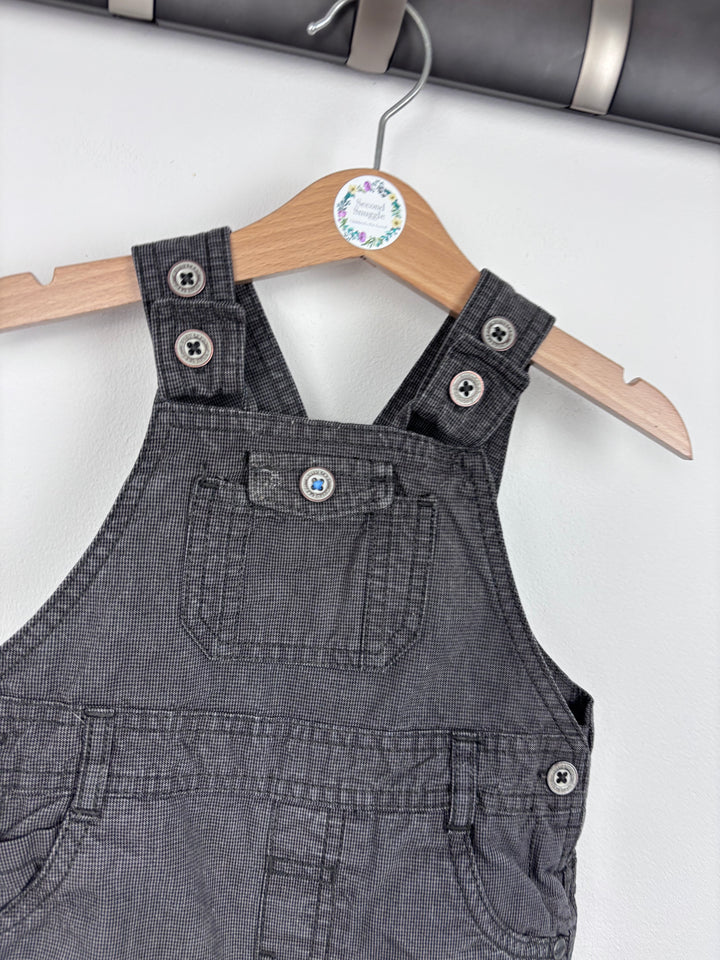 M&S Charcoal Dungarees 12-18 Months-Dungarees-Second Snuggle Preloved