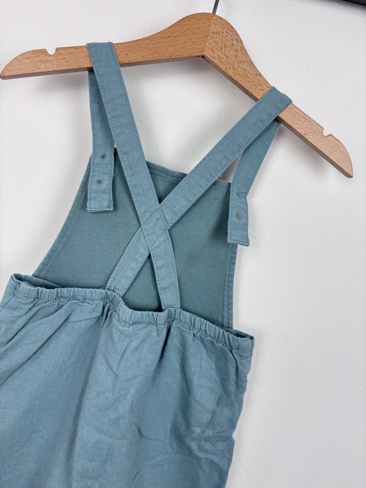 Next Green Dungarees 9-12 Months-Dungarees-Second Snuggle Preloved