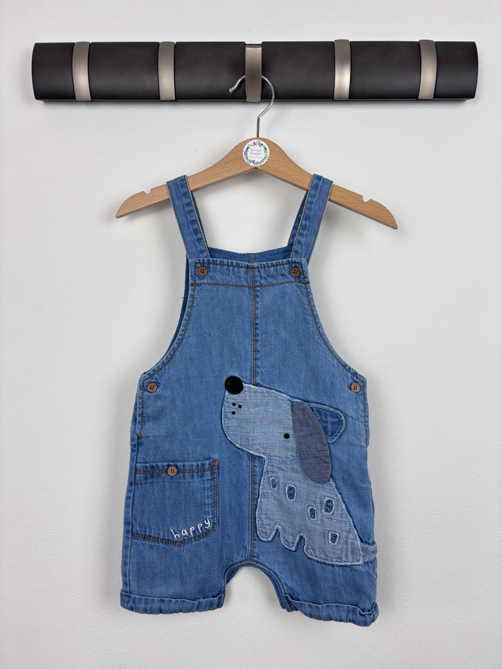 Next Denim Summer Dungarees 12-18 Months-Dungarees-Second Snuggle Preloved