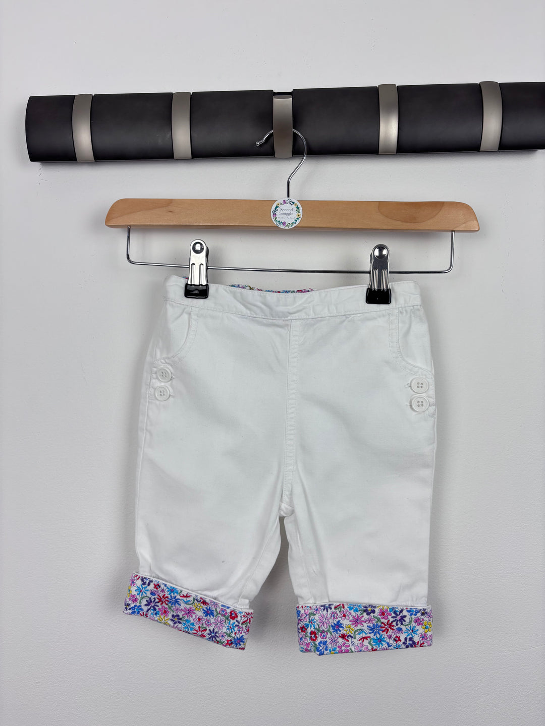 JoJo Maman Bebe White Shorts 18-24 Months-Shorts-Second Snuggle Preloved