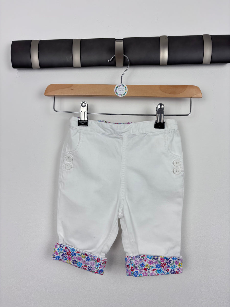 JoJo Maman Bebe White Shorts 18-24 Months-Shorts-Second Snuggle Preloved