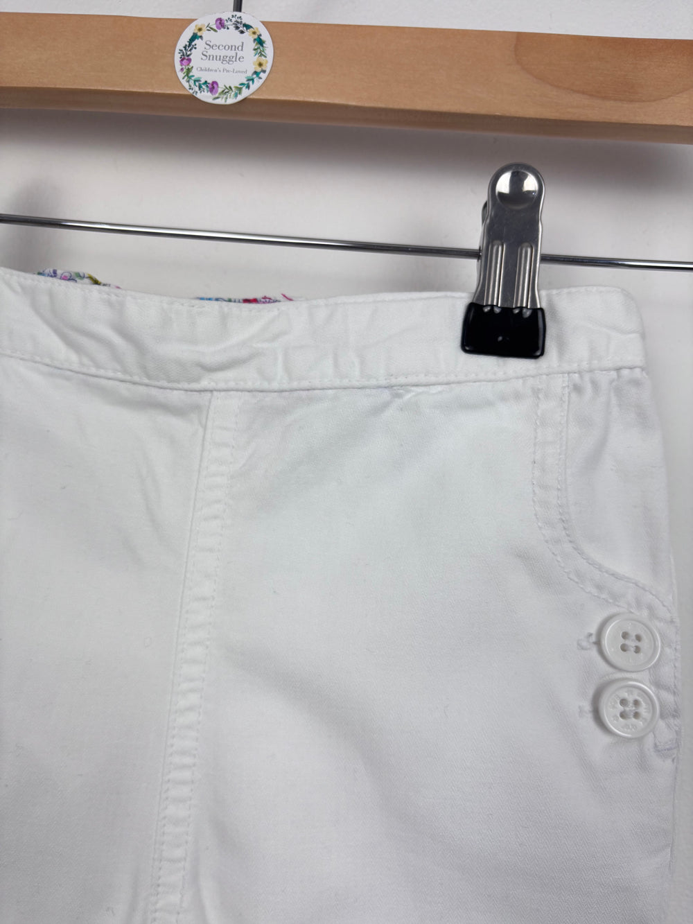 JoJo Maman Bebe White Shorts 18-24 Months-Shorts-Second Snuggle Preloved