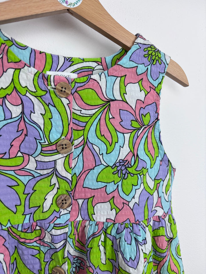 Next Retro Print Summers Dress 6-7 Years-Dresses-Second Snuggle Preloved