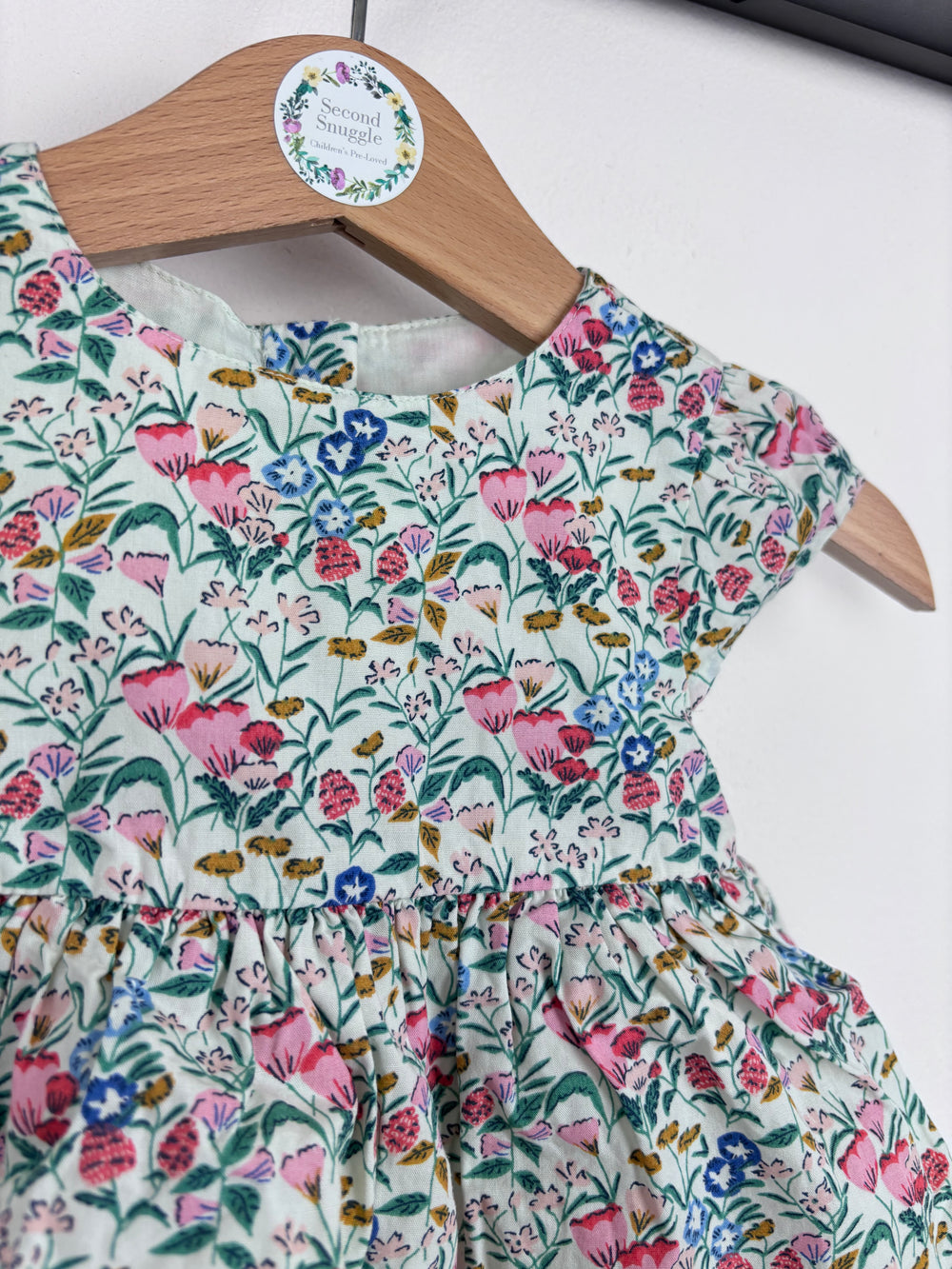 M&S Floral Dress 0-3 Months-Dresses-Second Snuggle Preloved