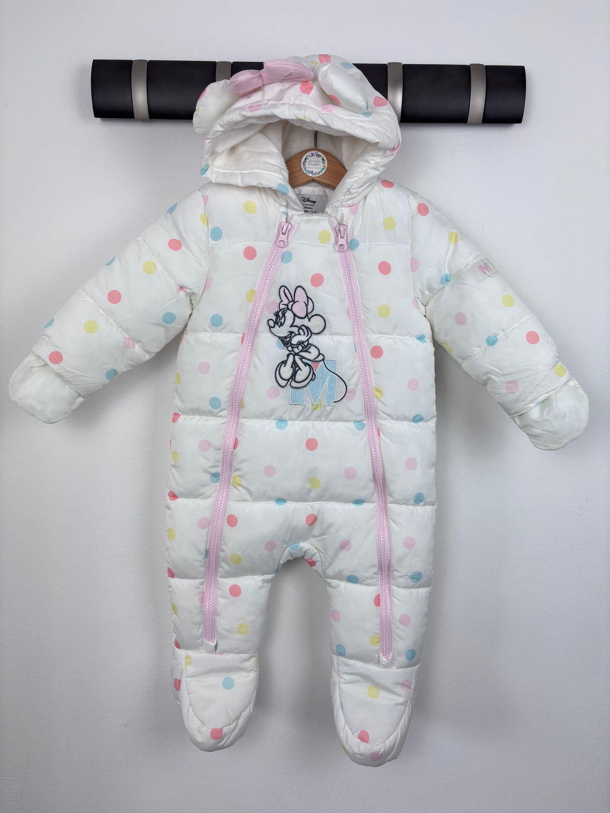 Disney at Primark Minnie Mouse Snowsuit 6–9 Months-Snow Suits-Second Snuggle Preloved