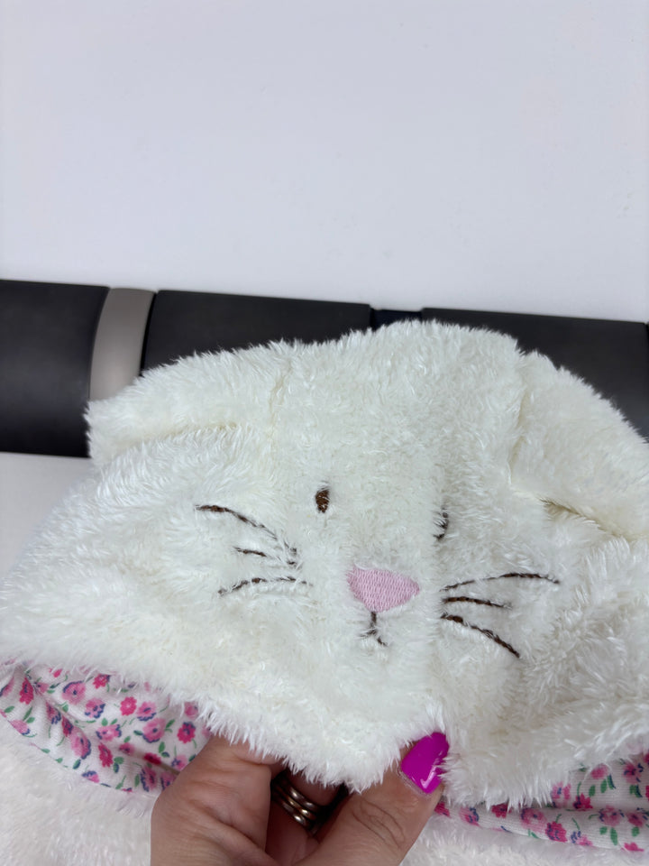 JoJo Maman Bébé White Bunny Pramsuit 0-3 Months-Pramsuits-Second Snuggle Preloved