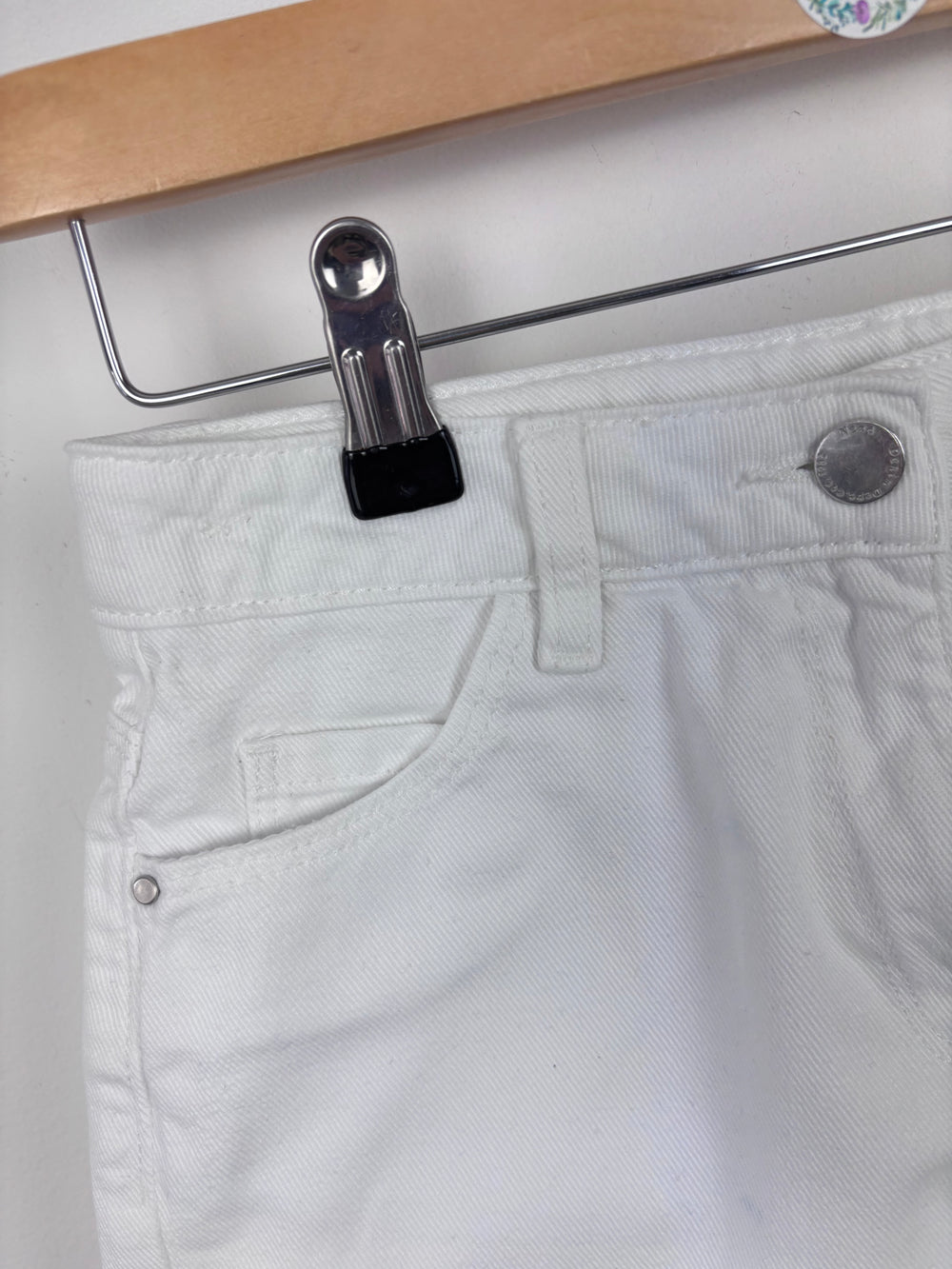 Next White Denim Shorts 10 Years-Shorts-Second Snuggle Preloved