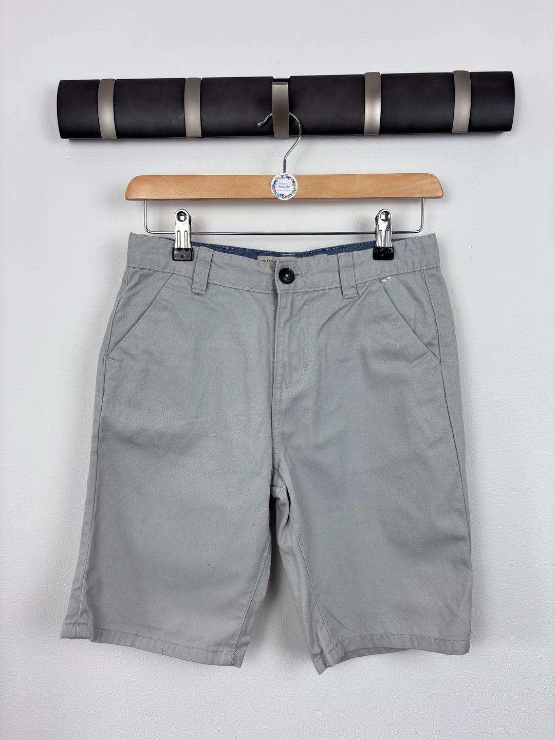 Primark Grey Chino Shorts 12–13 Years-Shorts-Second Snuggle Preloved
