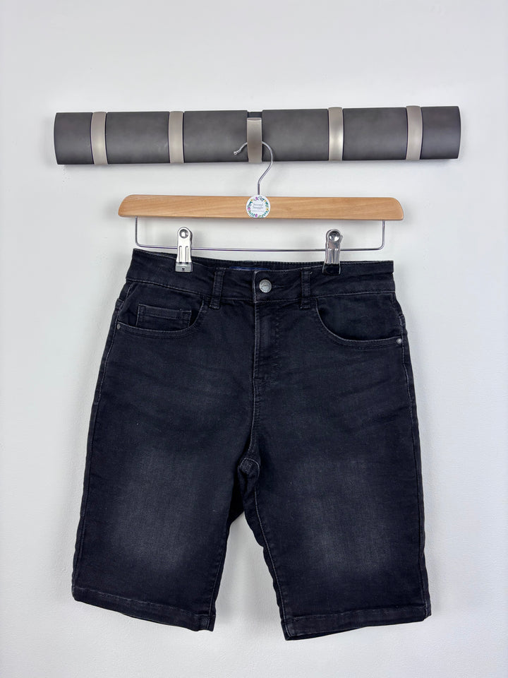 Next Black Denim Shorts 12 Years-Shorts-Second Snuggle Preloved