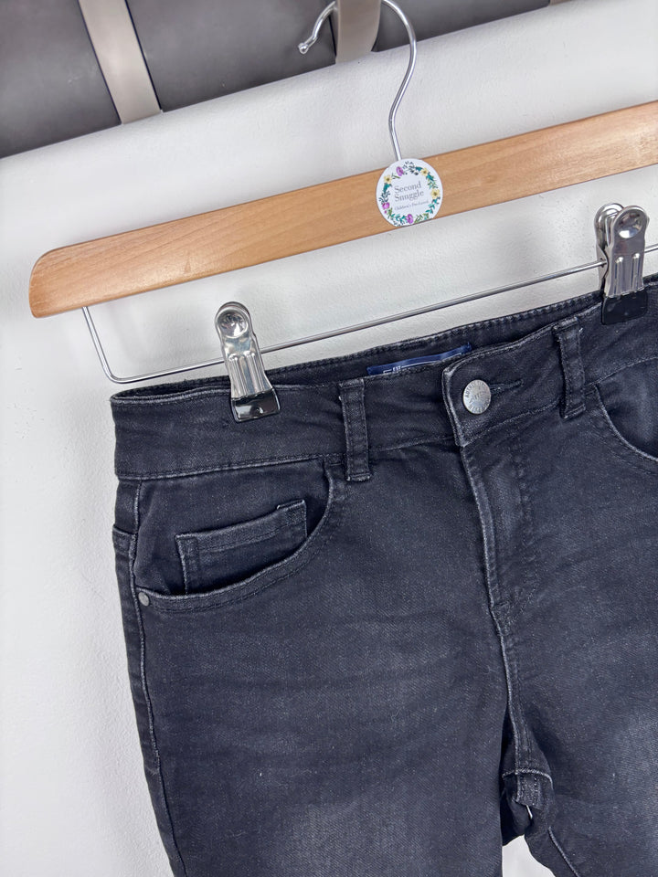 Next Black Denim Shorts 12 Years-Shorts-Second Snuggle Preloved