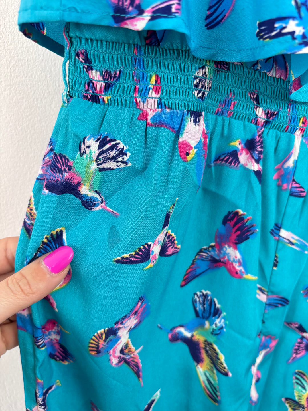 Monsoon Birds Jumpsuit 7 Years-Jump Suits-Second Snuggle Preloved