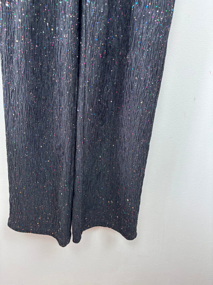 Monsoon Black Sparkle Jumpsuit 9-10 Years-Jump Suits-Second Snuggle Preloved