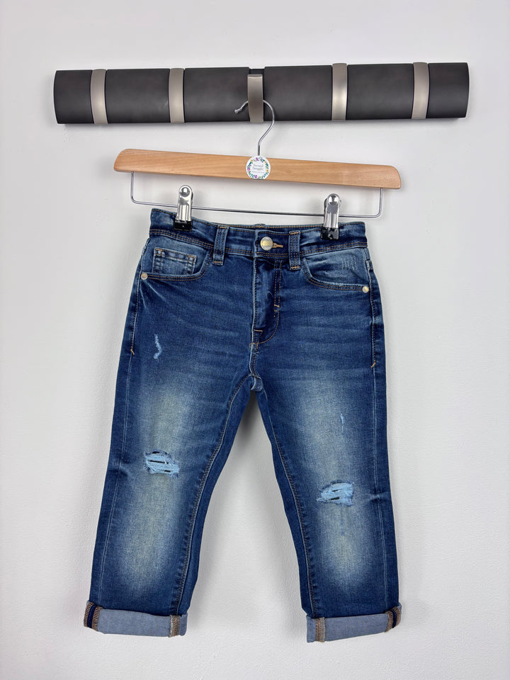 Next Ripped Jeans 4 Years-Trousers-Second Snuggle Preloved