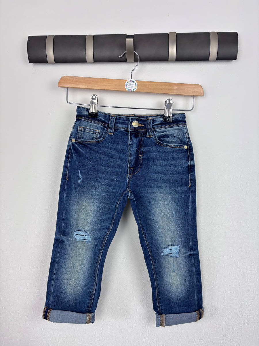 Next Ripped Jeans 4 Years-Trousers-Second Snuggle Preloved