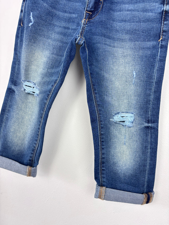 Next Ripped Jeans 4 Years-Trousers-Second Snuggle Preloved