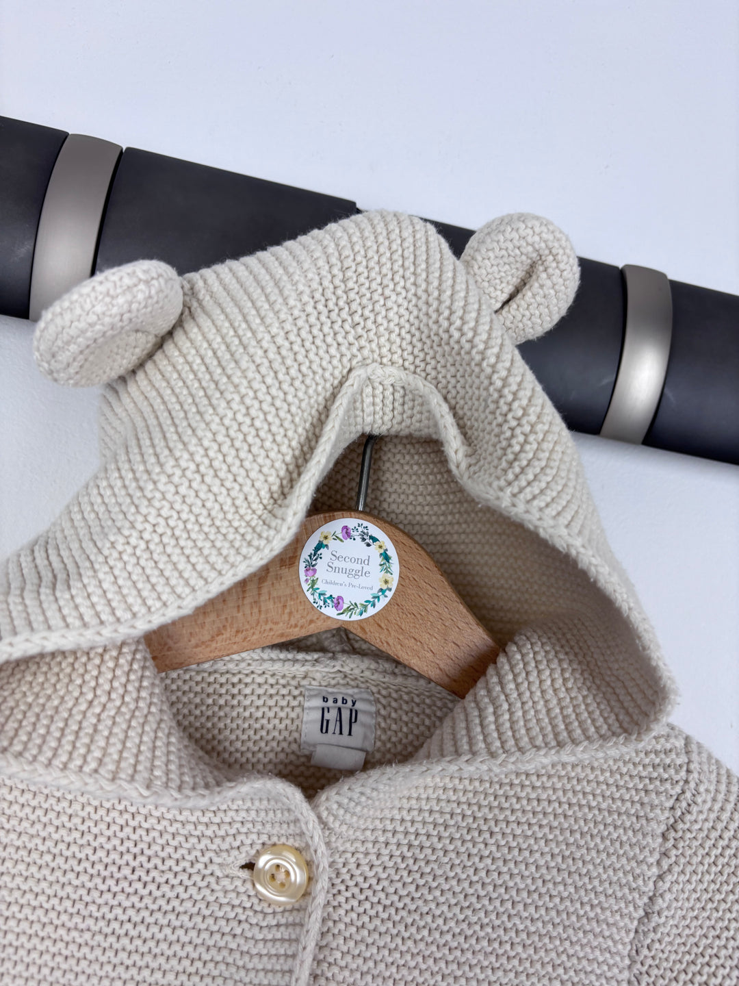 Gap Bear Ear Cardigan 3–6 Months-Cardigans-Second Snuggle Preloved