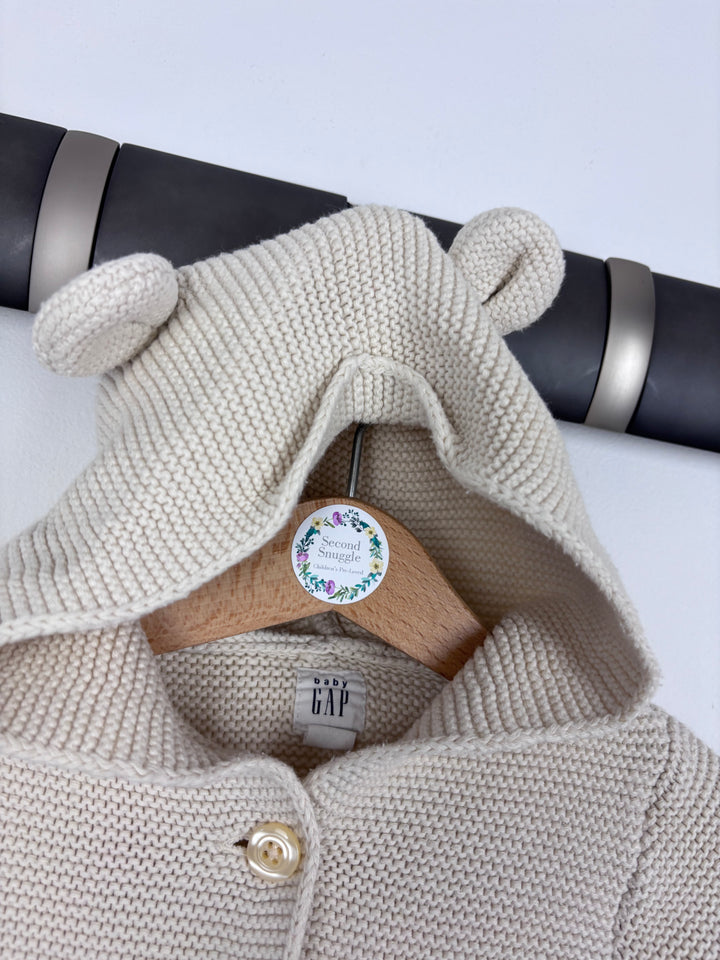 Gap Bear Ear Cardigan 3–6 Months-Cardigans-Second Snuggle Preloved