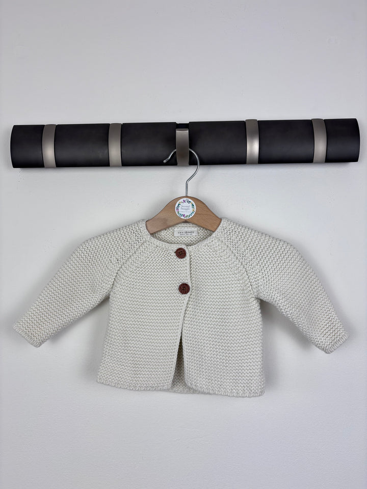 Next Cream Knit Cardigan 0–3 Months-Cardigans-Second Snuggle Preloved