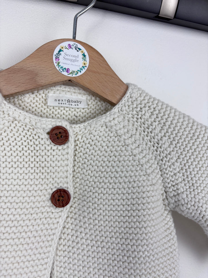 Next Cream Knit Cardigan 0–3 Months-Cardigans-Second Snuggle Preloved