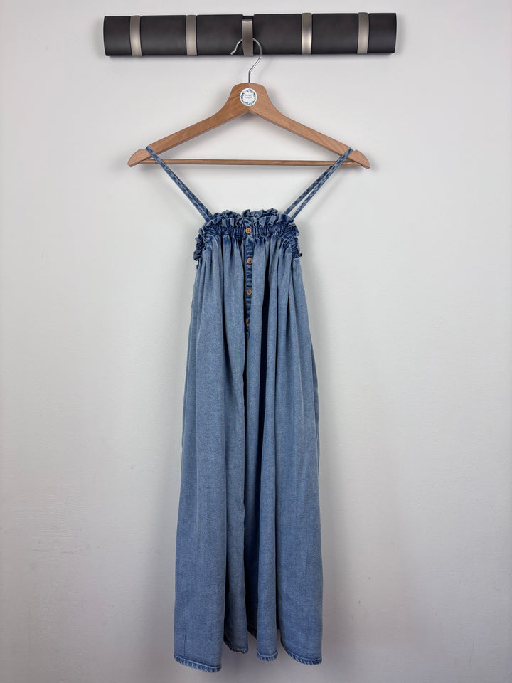Next Denim Maxi Dress 9 Years-Dresses-Second Snuggle Preloved