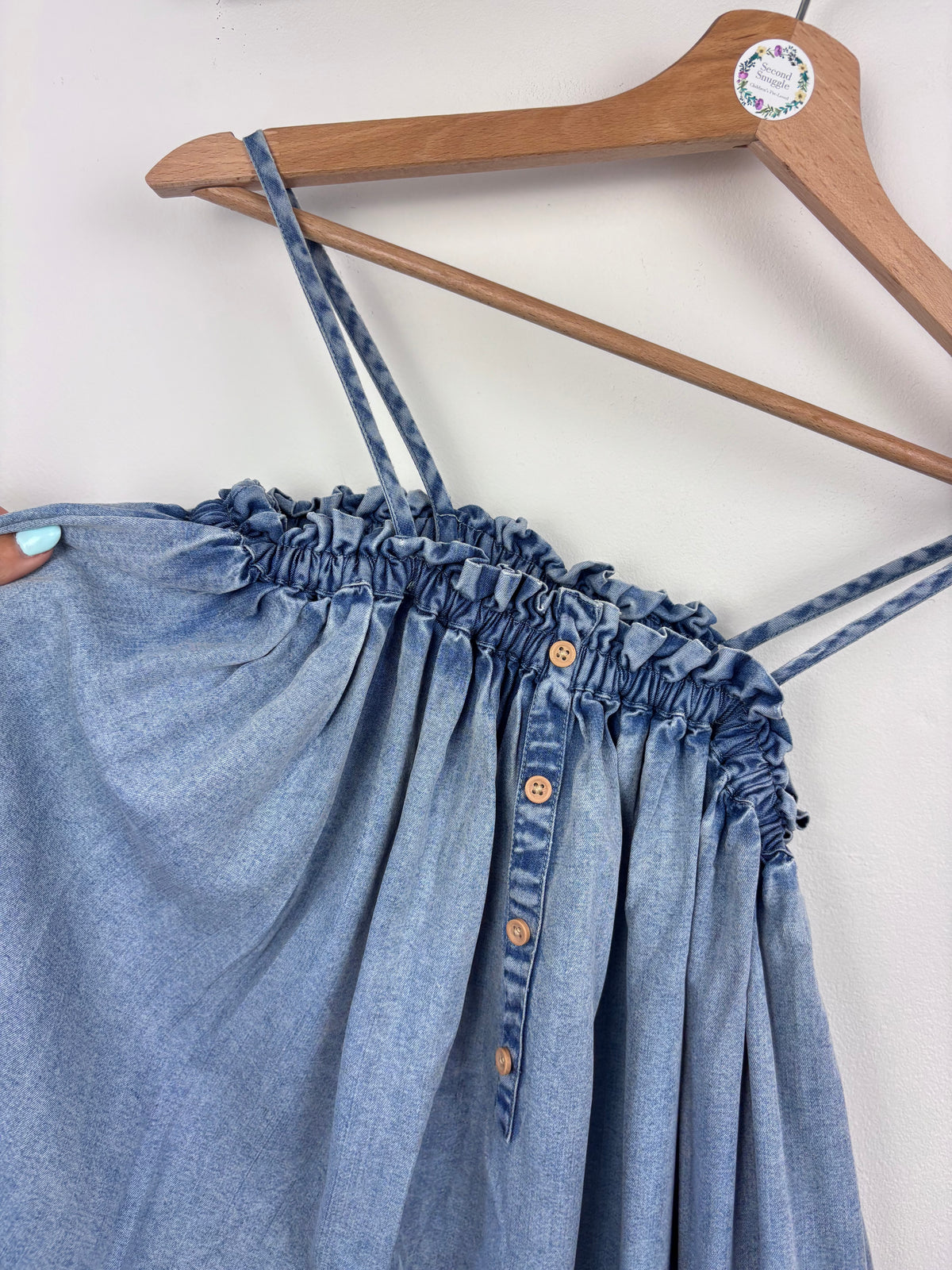 Next Denim Maxi Dress 9 Years-Dresses-Second Snuggle Preloved